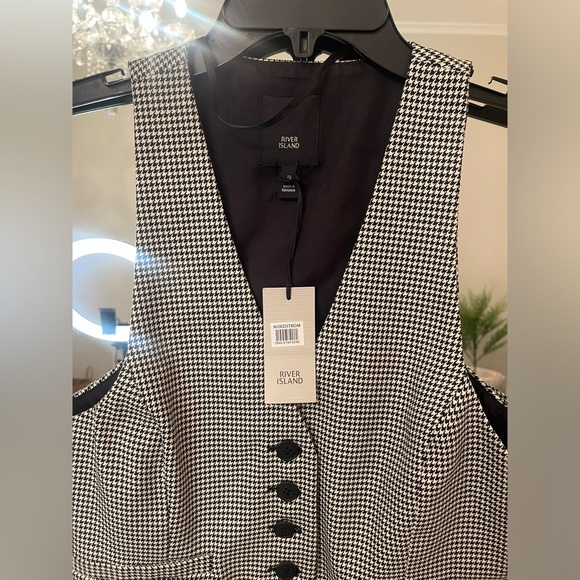 River Island Houndstooth Vest - Picture 2 of 3